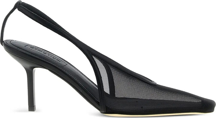 ARMARIUM 75mm Evelina mesh slingback pumps