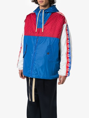 Gucci GG stripe reflective jacket