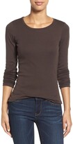 Thumbnail for your product : Caslon Long Sleeve Scoop Neck Cotton Tee