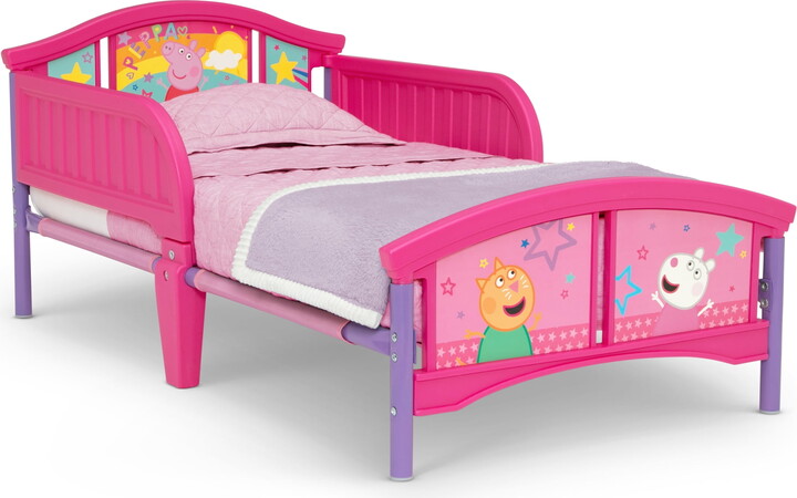 Peppa Pig Plastic Toddler Bed by Delta Children, Pink
