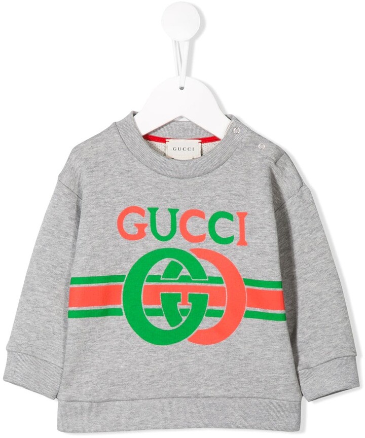 premie luchthaven Ontleden Gucci Children Printed Logo Sweatshirt - ShopStyle
