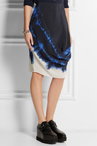 Thumbnail for your product : Stella McCartney Draped tie-dyed silk skirt