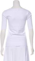 Thumbnail for your product : Minnie Rose Scoop Neck Short Sleeve Top