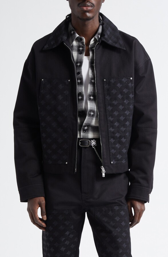 Amiri MA Quad Jacquard Cotton & Wool Work Jacket