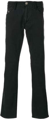 Armani Jeans button detail bootcut jeans