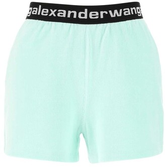 Alexander Wang Logo Waistband Corduroy Shorts