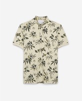 Thumbnail for your product : The Kooples Tropical printed cotton polo w/officer collar