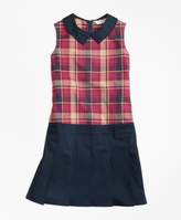Thumbnail for your product : Brooks Brothers Sleeveless Mixed Media Dress