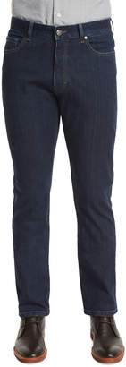 Ermenegildo Zegna Five-Pocket Stretch-Cotton Denim Jeans, Medium Indigo