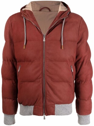 Eleventy Coulisse hooded puffer jacket