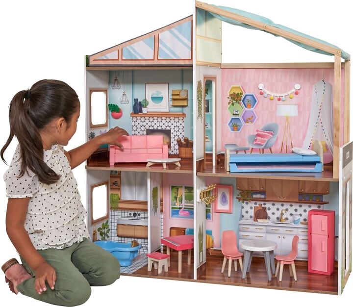 EPOWP Designed by Me™: Magnetic Makeover Wooden Dollhouse with ...