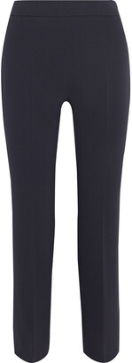 navy slim leg trousers womens