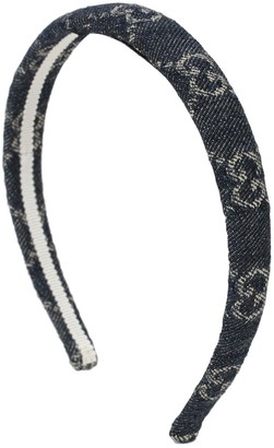 Gucci Eco washed GG denim headband - ShopStyle Hair Accessories
