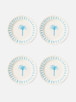 LES OTTOMANS Set Of Four Hand-painted Ceramic Side Plates
