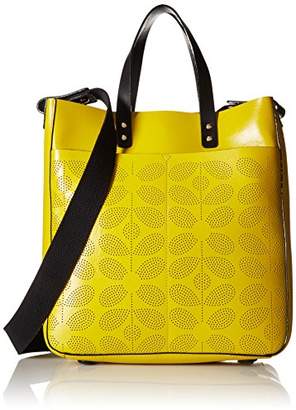 Orla Kiely Sixties Stem Punched Leather Burdock