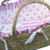 Thumbnail for your product : Maddie Boo Moses Basket Rebecca
