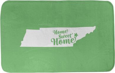 Home Sweet Knoxville Rectangle Non-Slip Does Not Apply Bath Rug