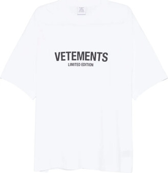Vetements Java logo-embroidered T-shirt - ShopStyle