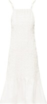 Thumbnail for your product : Jil Sander Pintucked Linen-canvas Midi Dress