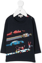 Thumbnail for your product : Paul Smith graphic print longsleeved T-shirt