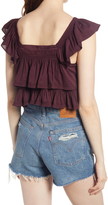 Thumbnail for your product : Free People Sunny Days Ahead Ruffle Crop Top