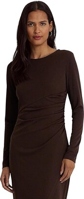 Lauren Ralph Lauren DRESS CASUAL MEDIUM - Cinturón - lauren tan/dark  brown/marrón 