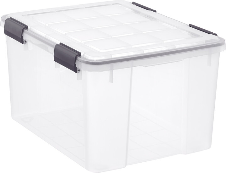 Container Store 11 gal. Weathertight Garage Tote Clear ShopStyle