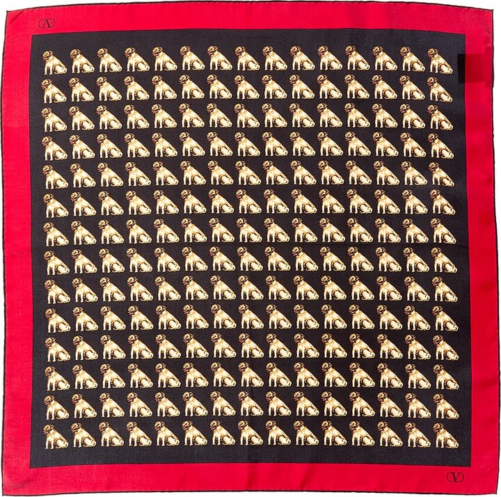 Valentino Petit Charles Silk Scarf