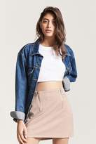 Thumbnail for your product : Forever 21 Faux Suede Zip-Front Skirt