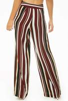 Thumbnail for your product : Forever 21 Striped Wide-Leg Pants