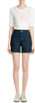 Thumbnail for your product : See by Chloe High-Waisted Jean Shorts