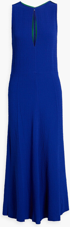 Victoria Beckham Cutout textured-crepe midi dress