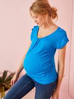 Thumbnail for your product : Vertbaudet Maternity Loose-Fitting Top with Macrame on the Shoulders