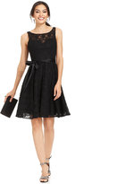 Thumbnail for your product : Marina Sleeveless Illusion Lace Dress