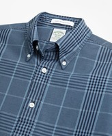 Thumbnail for your product : Brooks Brothers Milano Fit Indigo Glen Plaid Sport Shirt