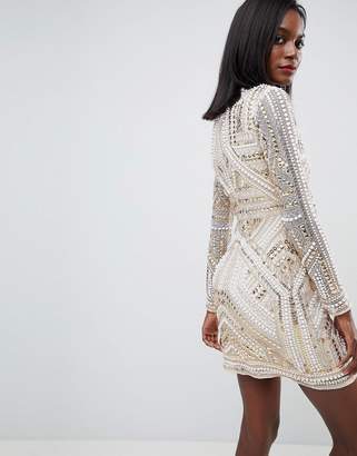 ASOS Edition Armour Embellished Bodycon Dress