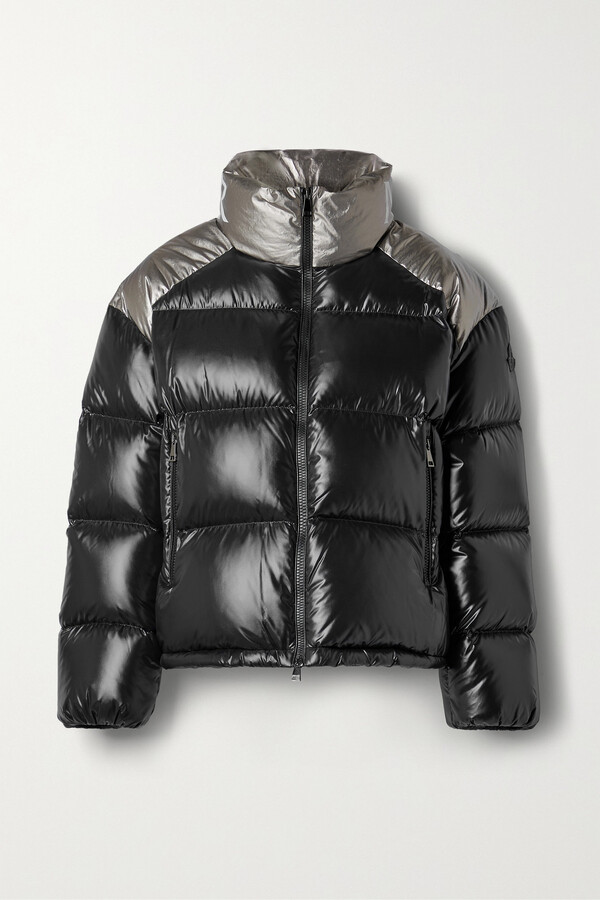 Moncler Cuscute Two-tone Quilted Shell Down Jacket - Black - ShopStyle