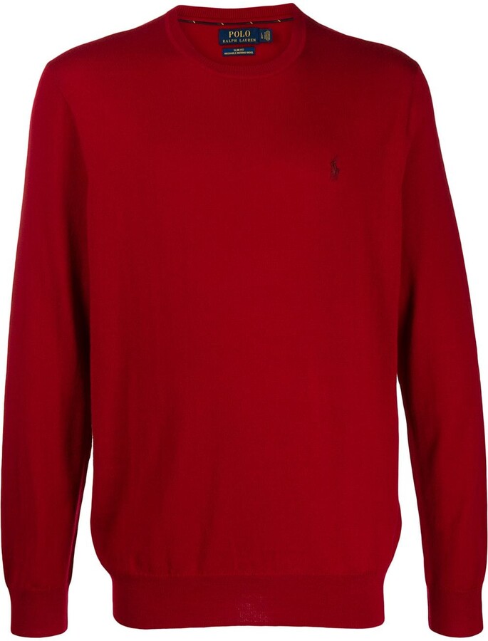 polo sweatshirt red