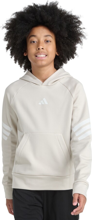 adidas Big Boys Long Sleeve Pull-On Hoodie Sweatshirt