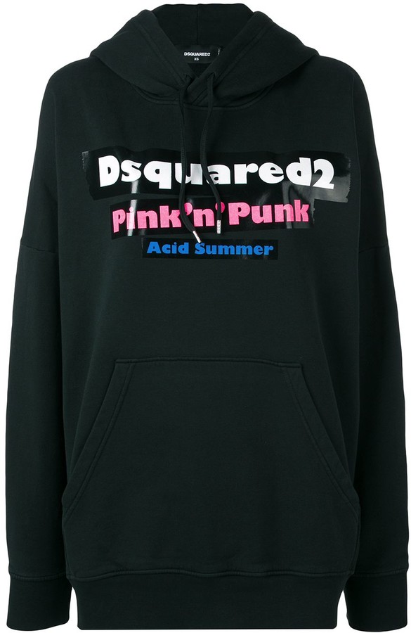 DSQUARED2 Pink 'n' Punk hoodie - ShopStyle