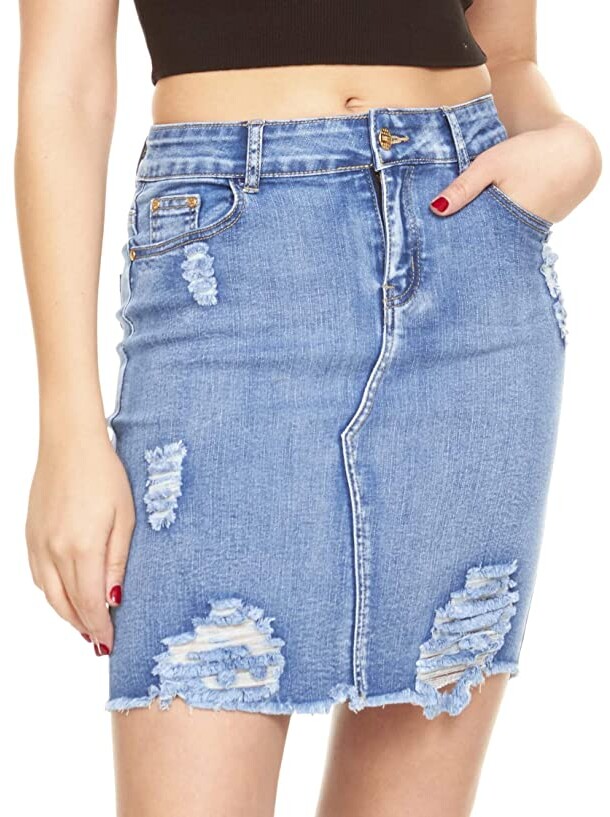 cheap ripped skirts