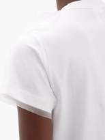 Thumbnail for your product : Noir Kei Ninomiya Ruffled Organza-trimmed Cotton T-shirt - Womens - White