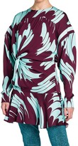 Thumbnail for your product : Stella McCartney Maisie Abstract Print Front-Twist Minidress
