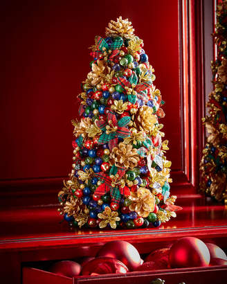 Salzburg Creations Tartan Cheer Tabletop Christmas Tree, 12"