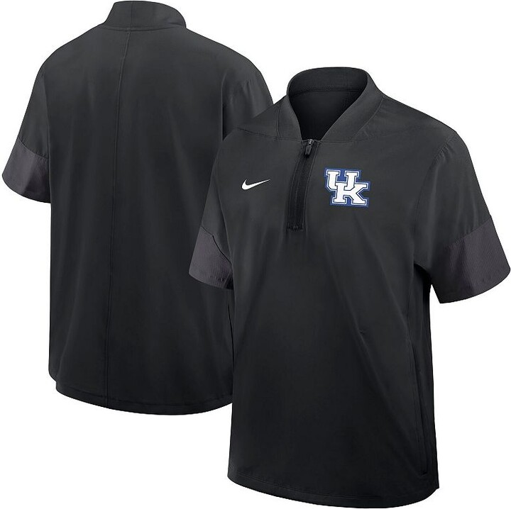 Nike Men's Black Kentucky Wildcats 2025 Sideline Coaches Lightweight Short Sleeve Jacket