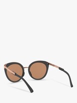 Thumbnail for your product : Oakley OO9434 Women's Top Knot Polarised Oval Sunglasses, Velvet Black/Mirror Yellow