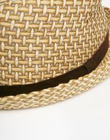 Thumbnail for your product : ASOS Straw Pork Pie Hat