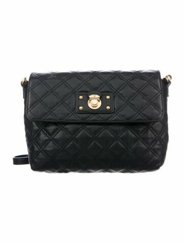 Marc Jacobs Quilted Leather Shoulder Bag Black ShopStyle