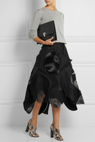Thumbnail for your product : Junya Watanabe Patchwork wool-blend felt midi skirt