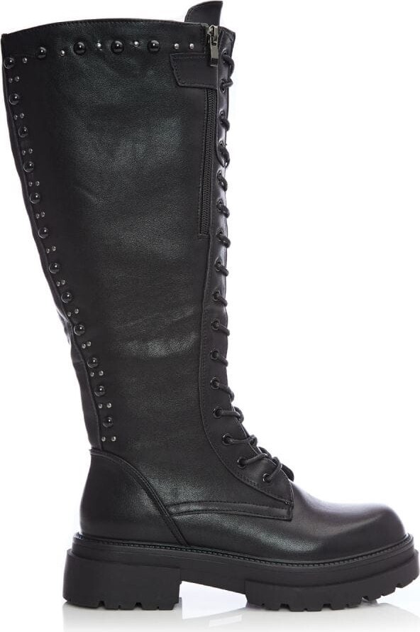 M By Moda Glace Black Porvair - ShopStyle Boots